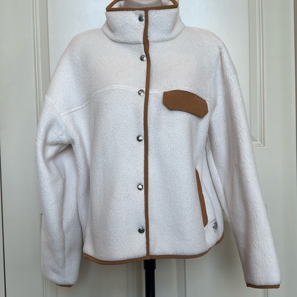 The North Face Jackets & Blazers - The North Face Coat Womens Ivory Cragmont Fleece Cozy Outdoor Snap Jacket Med M